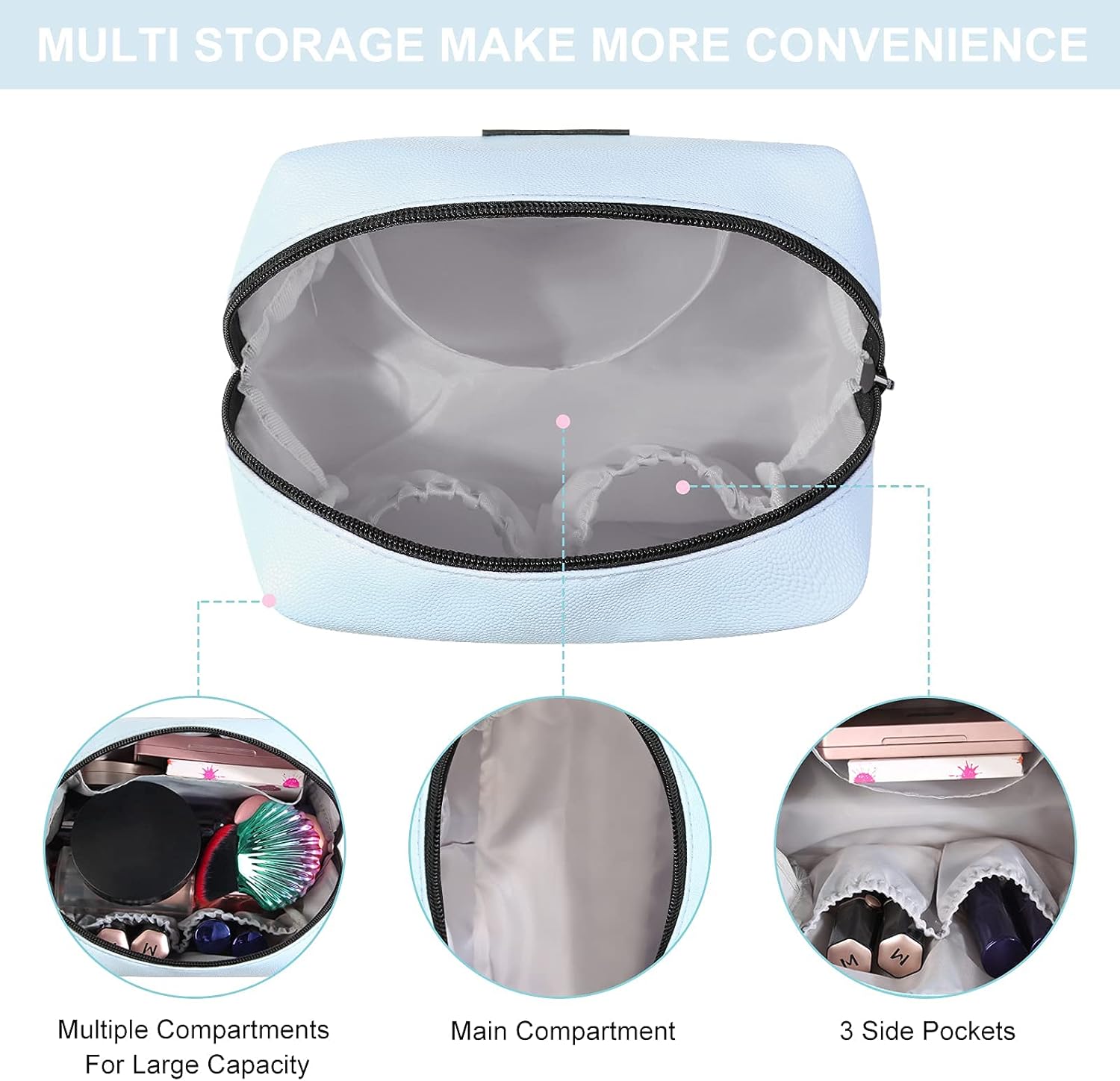 Thumbnail 4 de MAANGE Small Makeup Bag 17cm