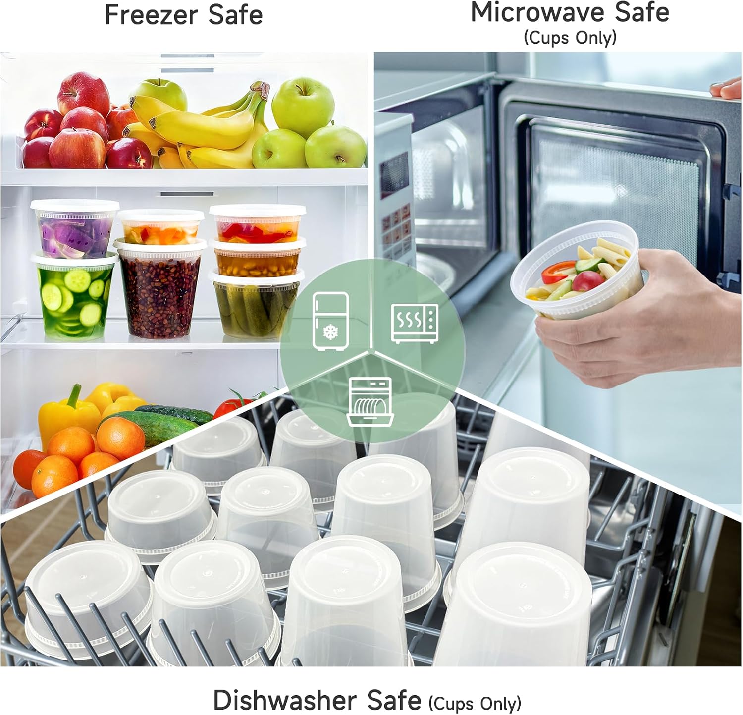 Thumbnail 4 de Dealusy 32 oz Deli Containers 50-Pack 🥣