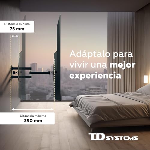 Thumbnail 2 de TD Systems P30X25A244: Soporte de TV pared articulado doble para 14–40" (VESA 400x400)