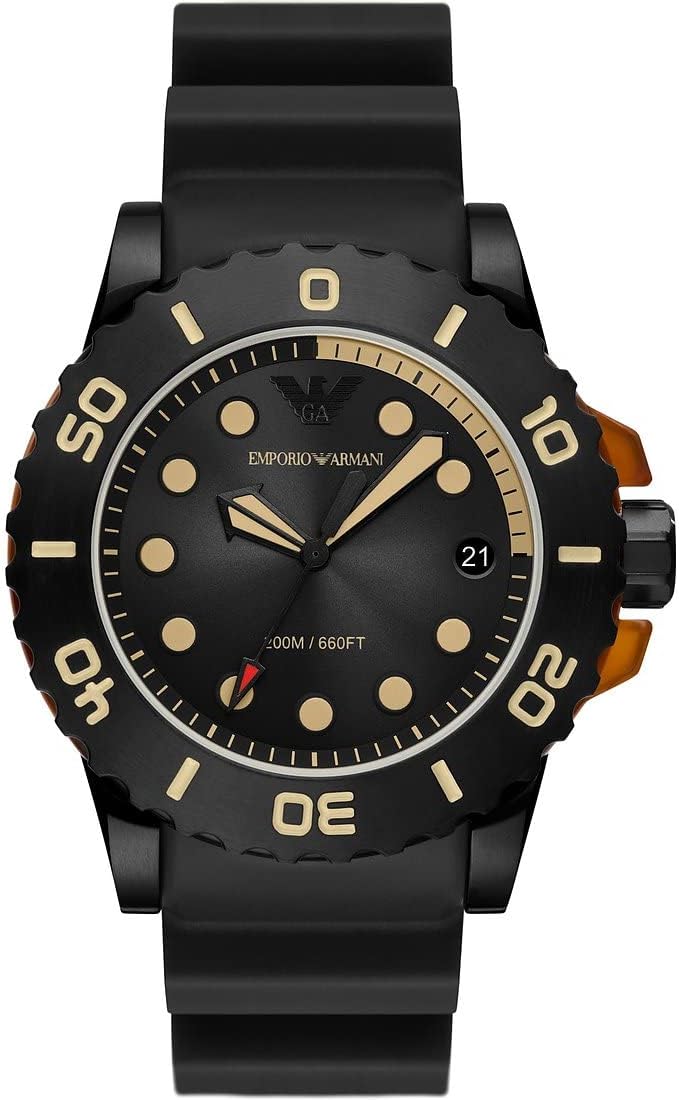 Detalle de Emporio Armani Orologio Uomo movimento al quarzo, cassa 46 mm e datario