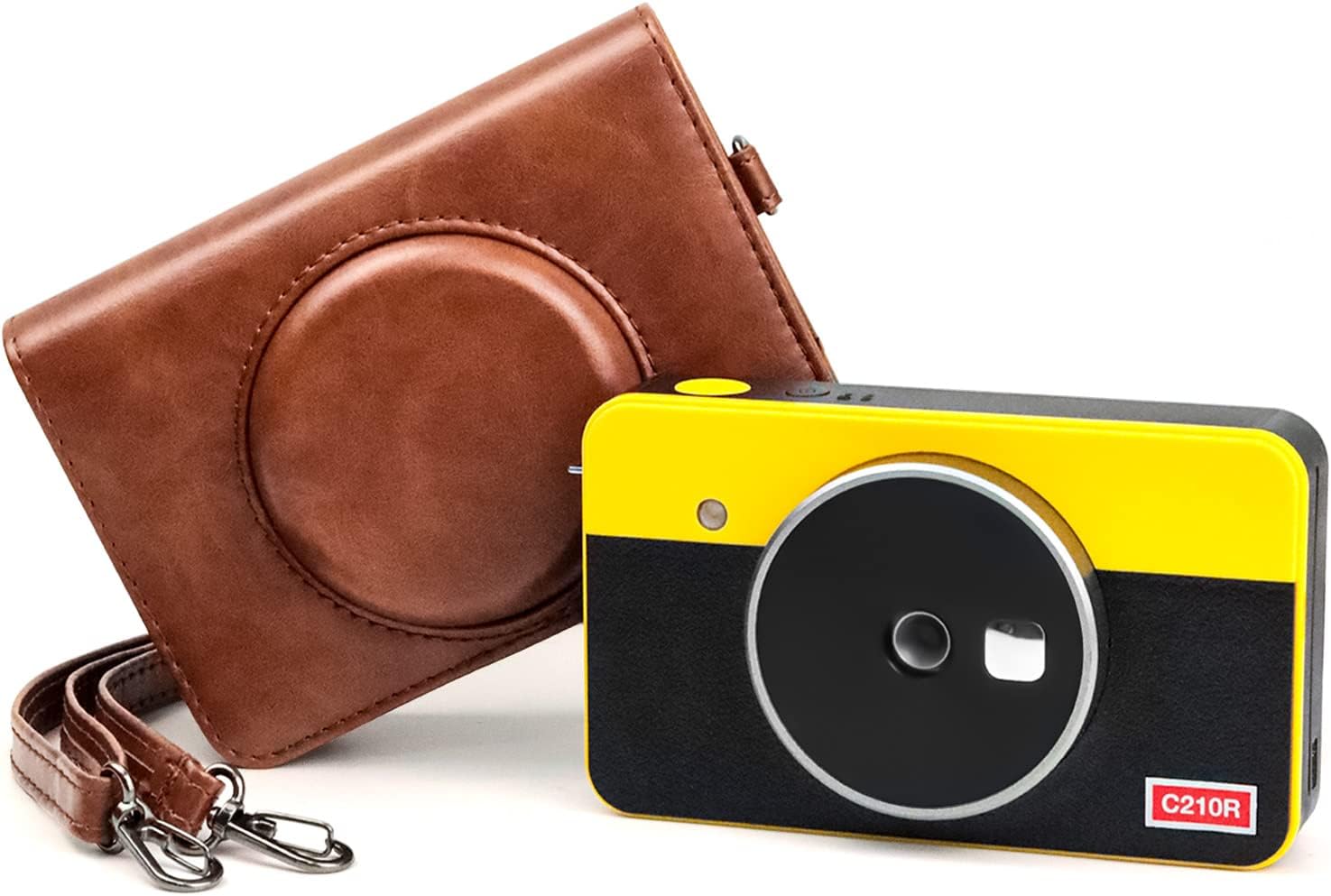 Thumbnail 6 de Rieibi Mini Shot 2 Retro Case (New Version) – PU Leather Protective Case for Kodak C210R Mini Shot 2 Retro 2-in-1 Camera/Printer
