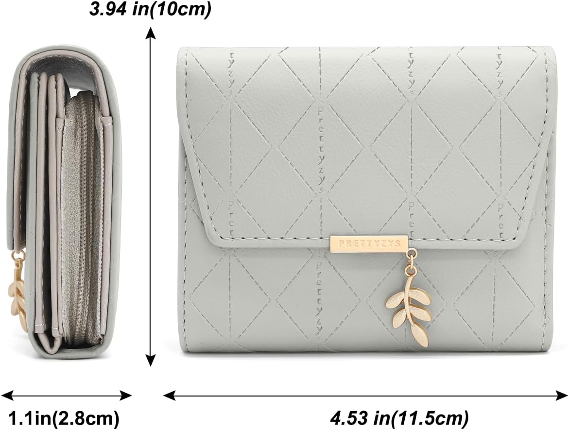 Thumbnail 5 de REETEE Ladies PU Leather Wallet With Pendant - Bifold Purse for Women with Coin Zipper, 6 Card Slots (Blue-1)