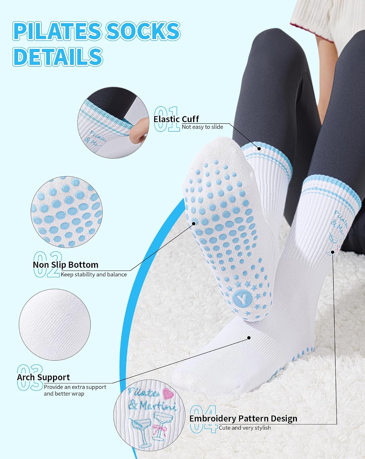 Thumbnail 4 de Yawlsow Pilates Stoppersocken Damen 36-40