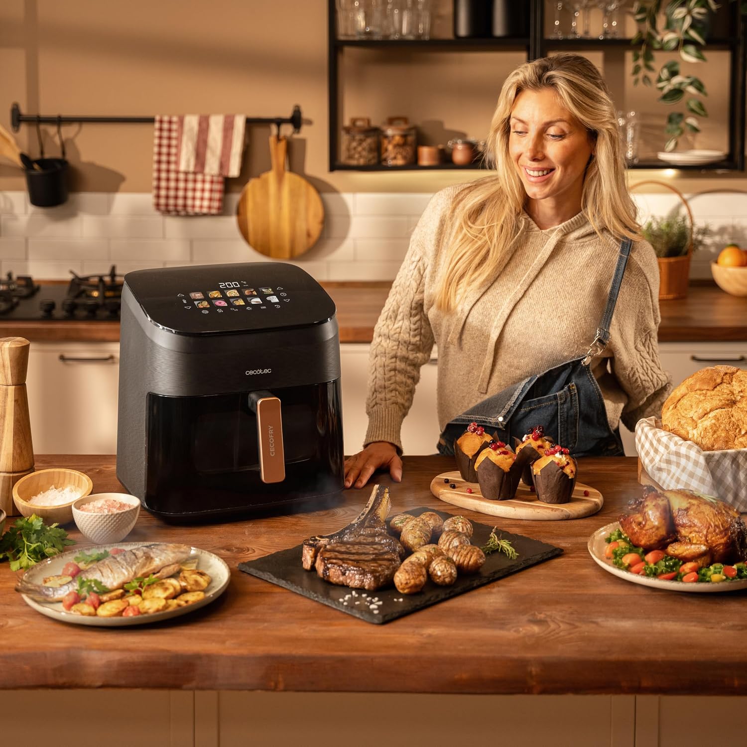 Detalle 2 de Cecotec Cecofry&Grill Smokin' 8500 Plus 8,5L