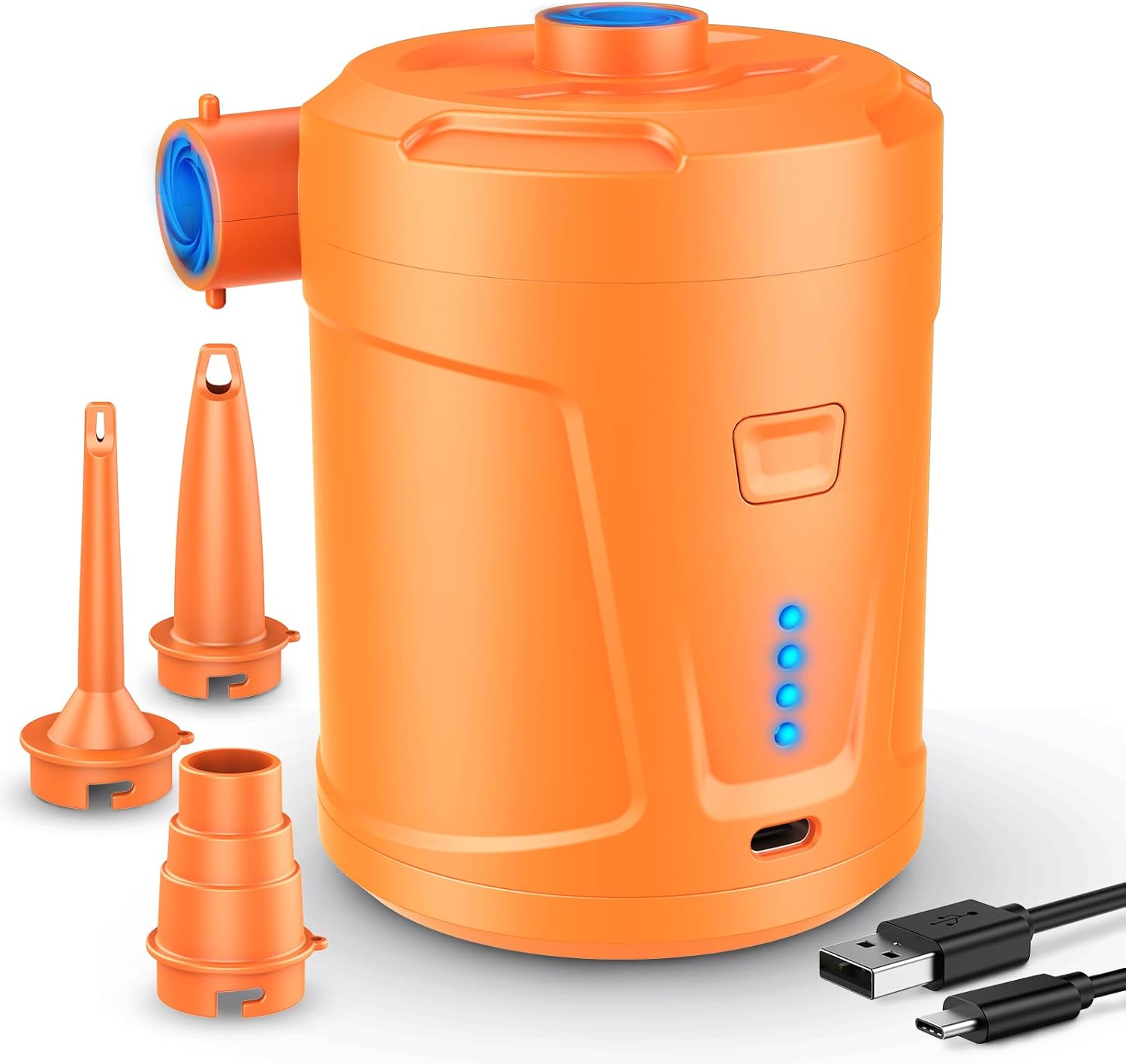 Thumbnail 6 de SUPPOU bomba de aire eléctrica portátil con batería recargable de 5200 mAh y 3 boquillas