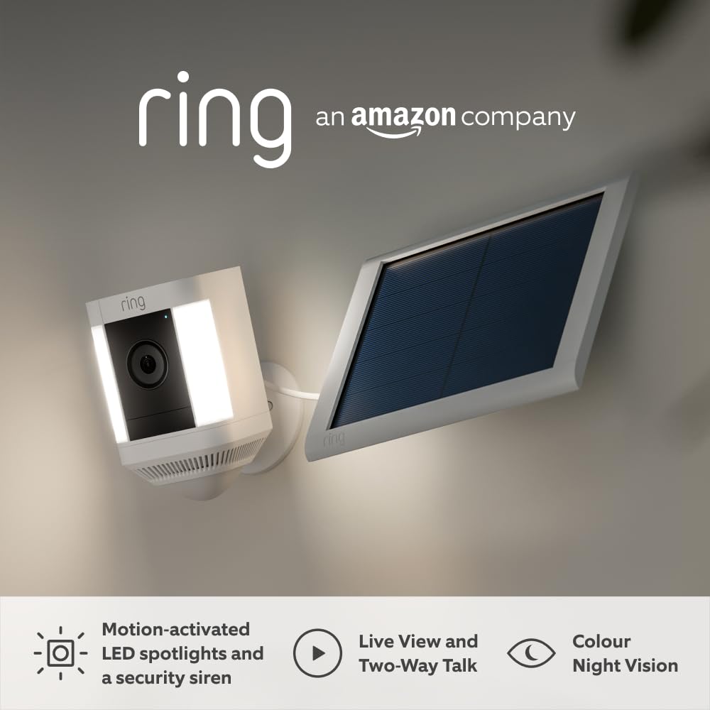 Detalle de Ring Spotlight Cam Plus Solar 1080p HD