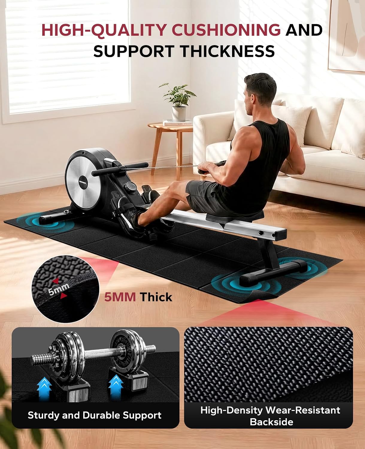Thumbnail 6 de HAPBEAR Foldable Treadmill Mat 200×90cm 🧘