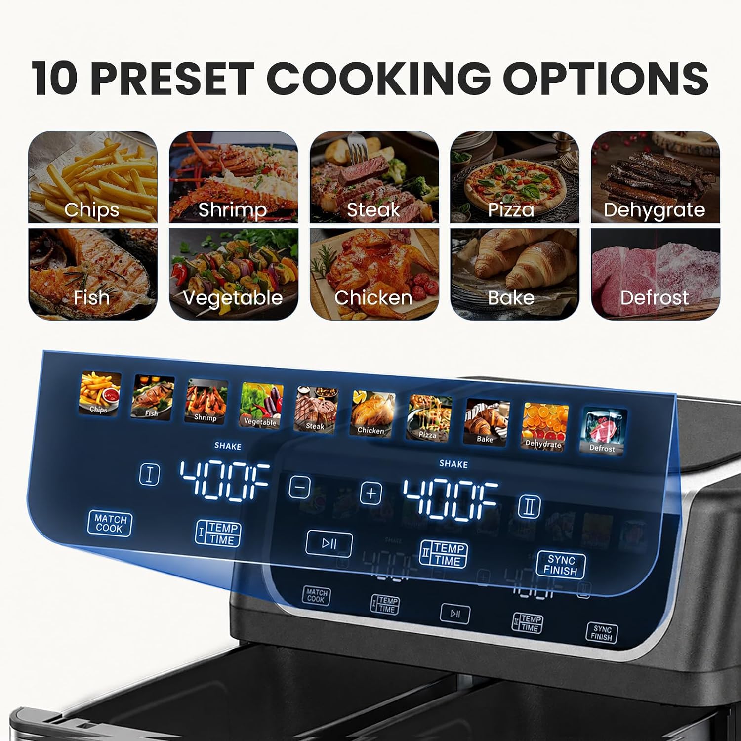 Thumbnail 3 de OLIXIS Dual-Basket Air Fryer, 9.5-Quart