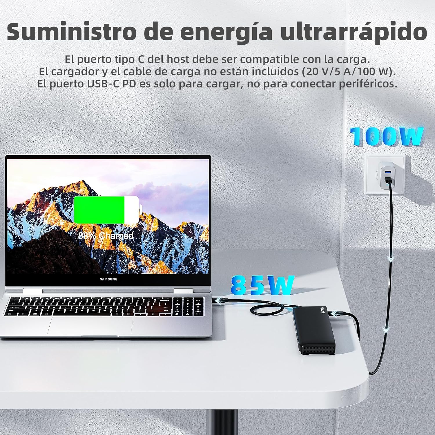 Thumbnail 4 de WAVLINK Estación USB-C 3 Monitores 📺 HDMI, DP, VGA, 100W PD