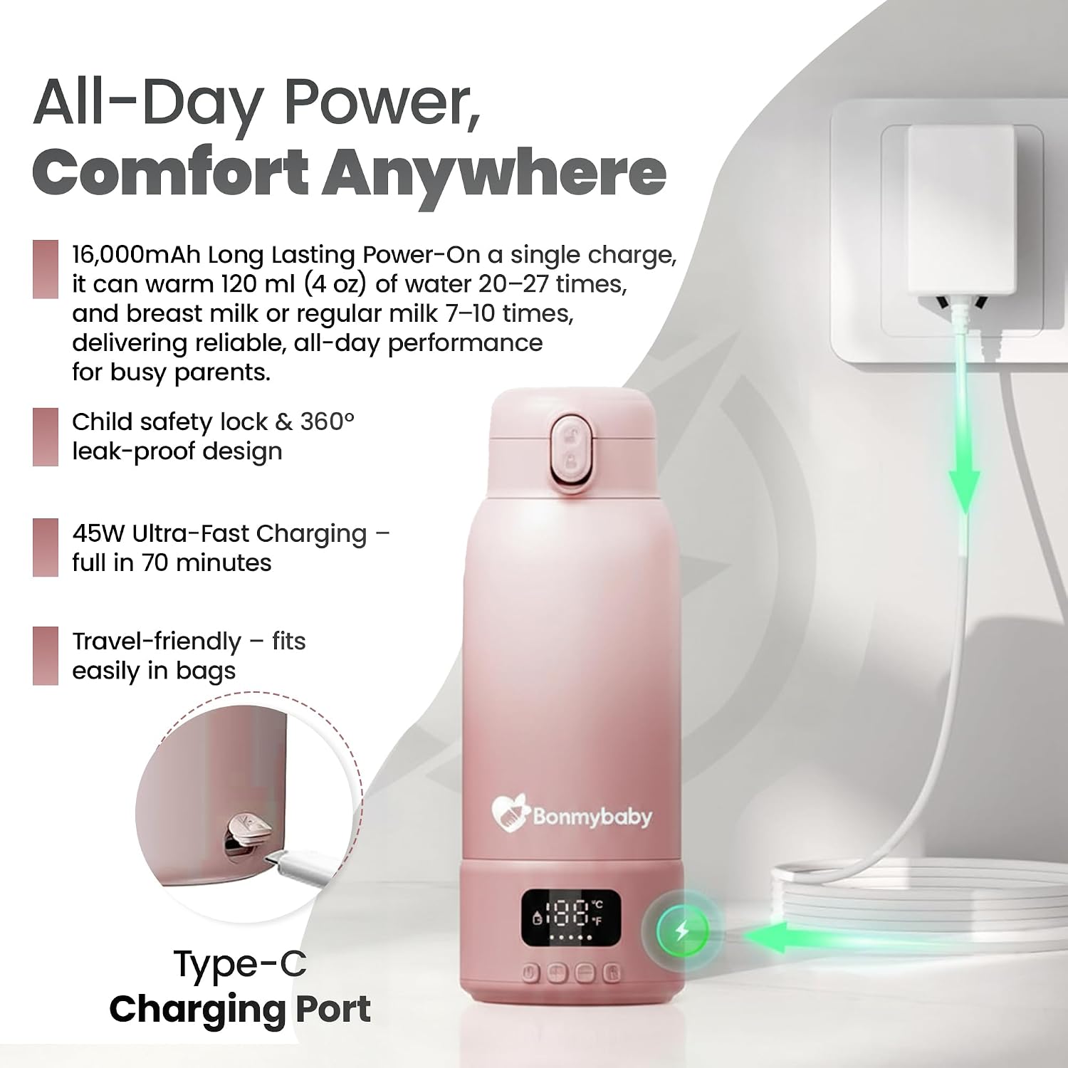 Thumbnail 4 de PRO Smart Portable Baby Bottle Warmer 500ml
