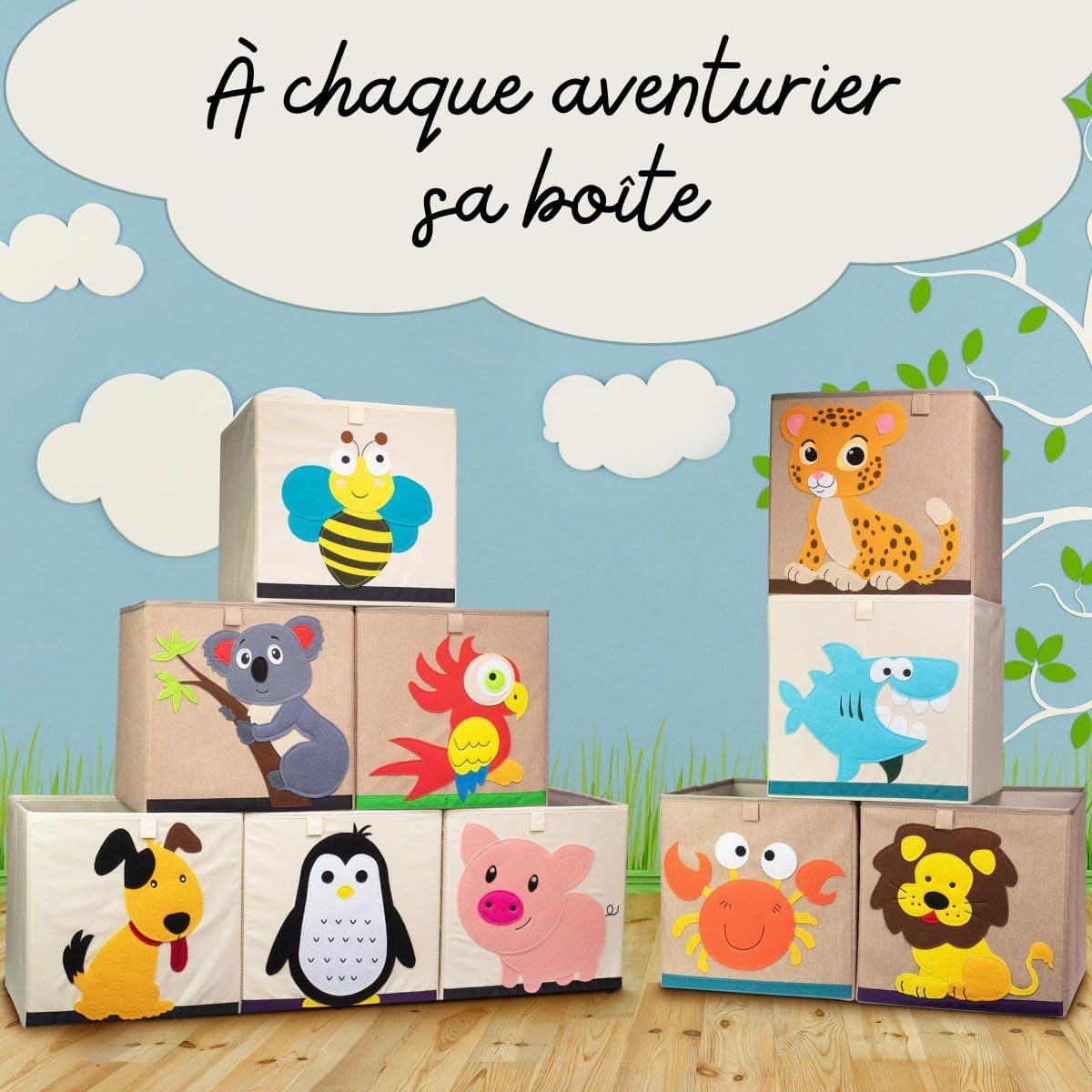 Thumbnail 4 de LIFENEY 833367 Boîte de rangement requin 33x33 cm