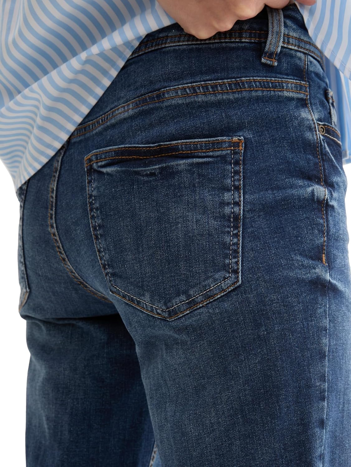 Detalle de TOM TAILOR Damen Alexa Straight Jeans im Five-Pocket-Style