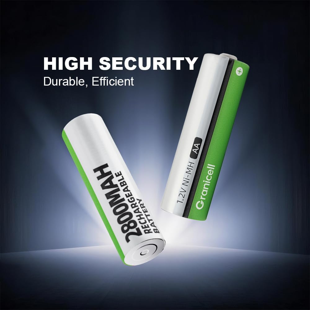 Detalle de Granicell AA Rechargeable 2800 mAh Pack of 8