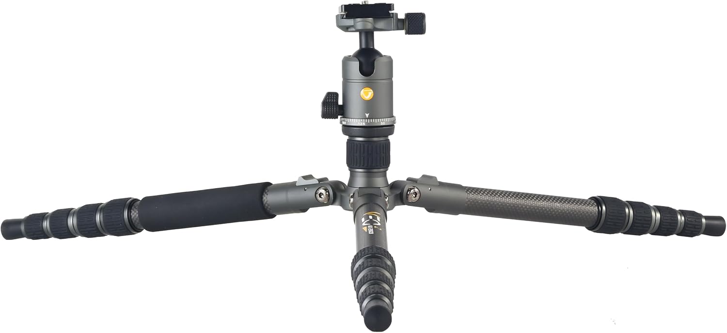 Detalle 2 de Vanguard VEO 3GO 235CB – karbonowy statyw podróżny z głowicą kulową