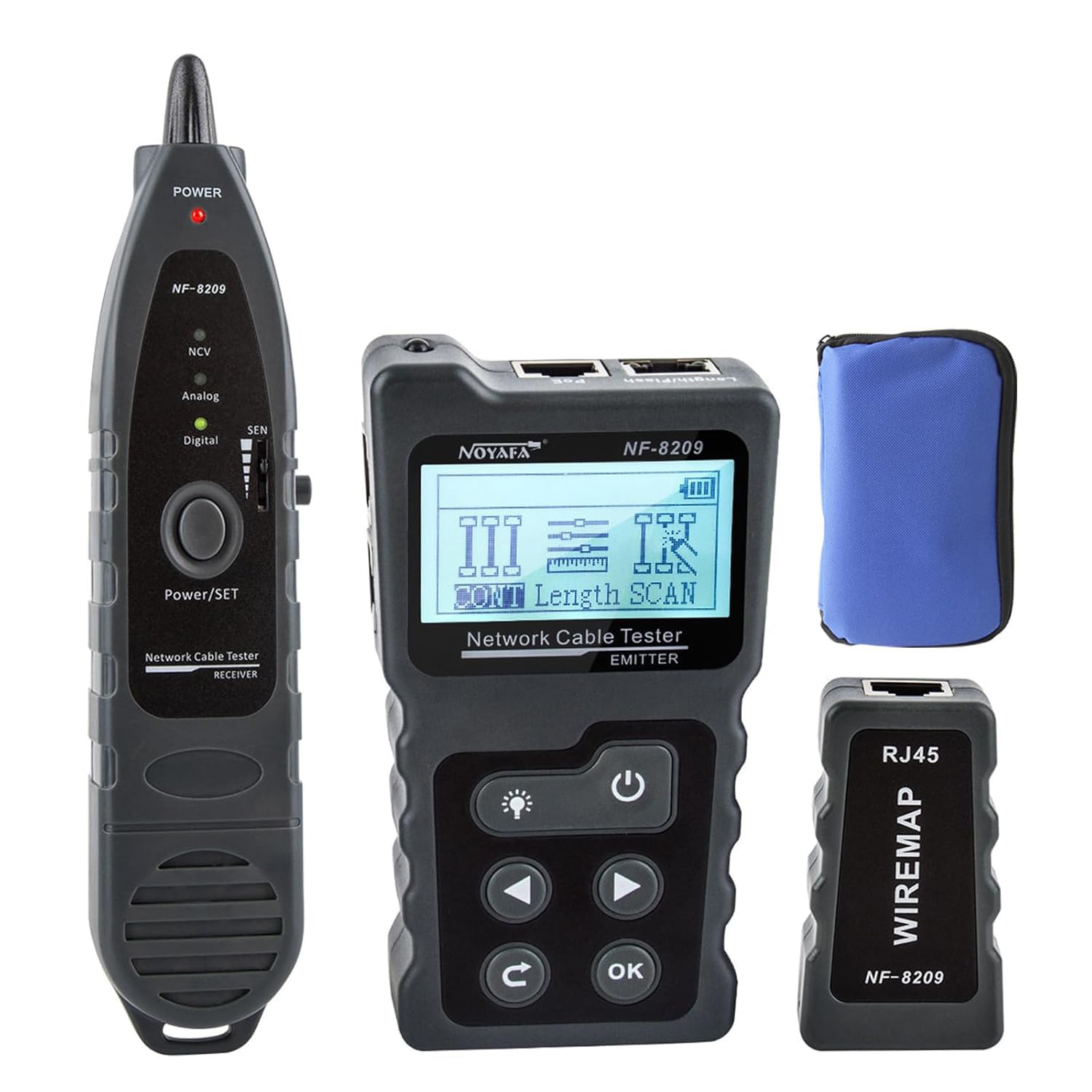 Detalle de NOYAFA NF-8209 Kabeltester 200 m