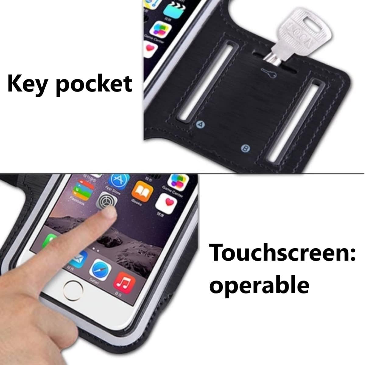 Thumbnail 5 de CoverKingz Sportarmband für iPhone 16 Pro & iPhone 17 Pro – Armtasche mit Schlüsselfach, Oberarmhalterung