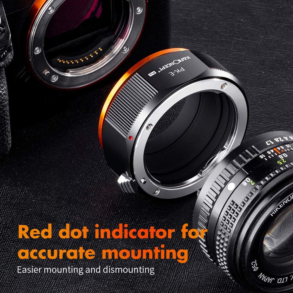 Thumbnail 3 de K&F CONCEPT M17105 PK-NEX Adapterring: Pentax PK-K Mount Objektive an Sony NEX E-Mount nutzen