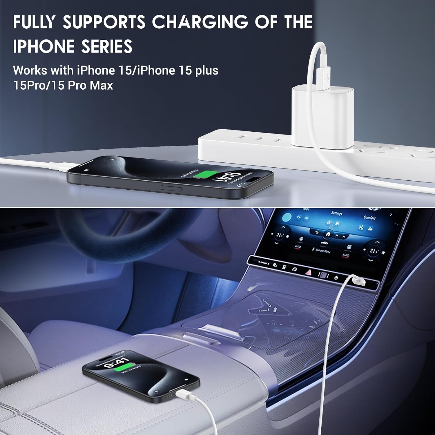 Thumbnail 1 de QZIIW USB‑C Fast Charging Cable 3FT Pack