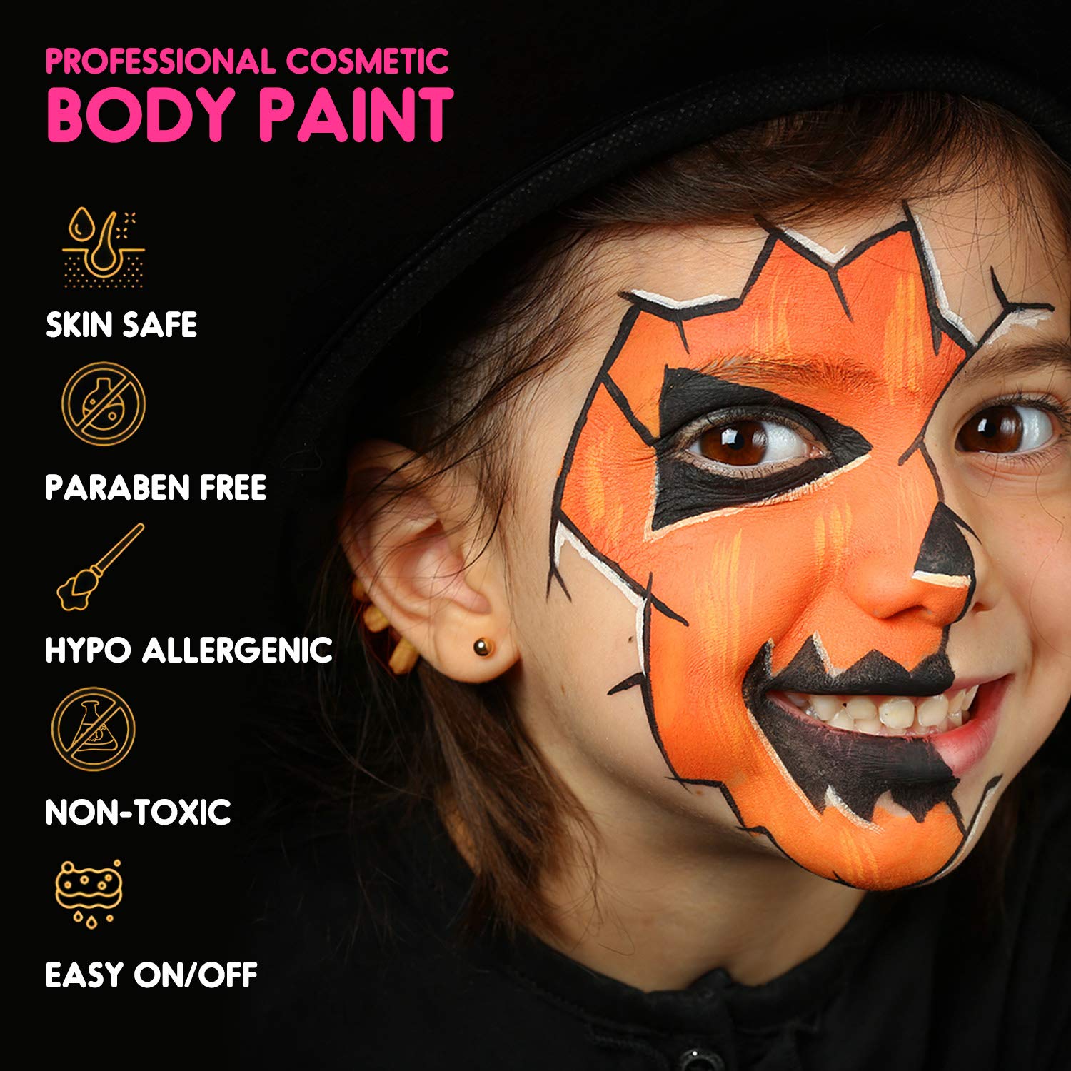 Detalle 2 de Bodypainting Schminke 18 Farben Kinderschminke 🎨