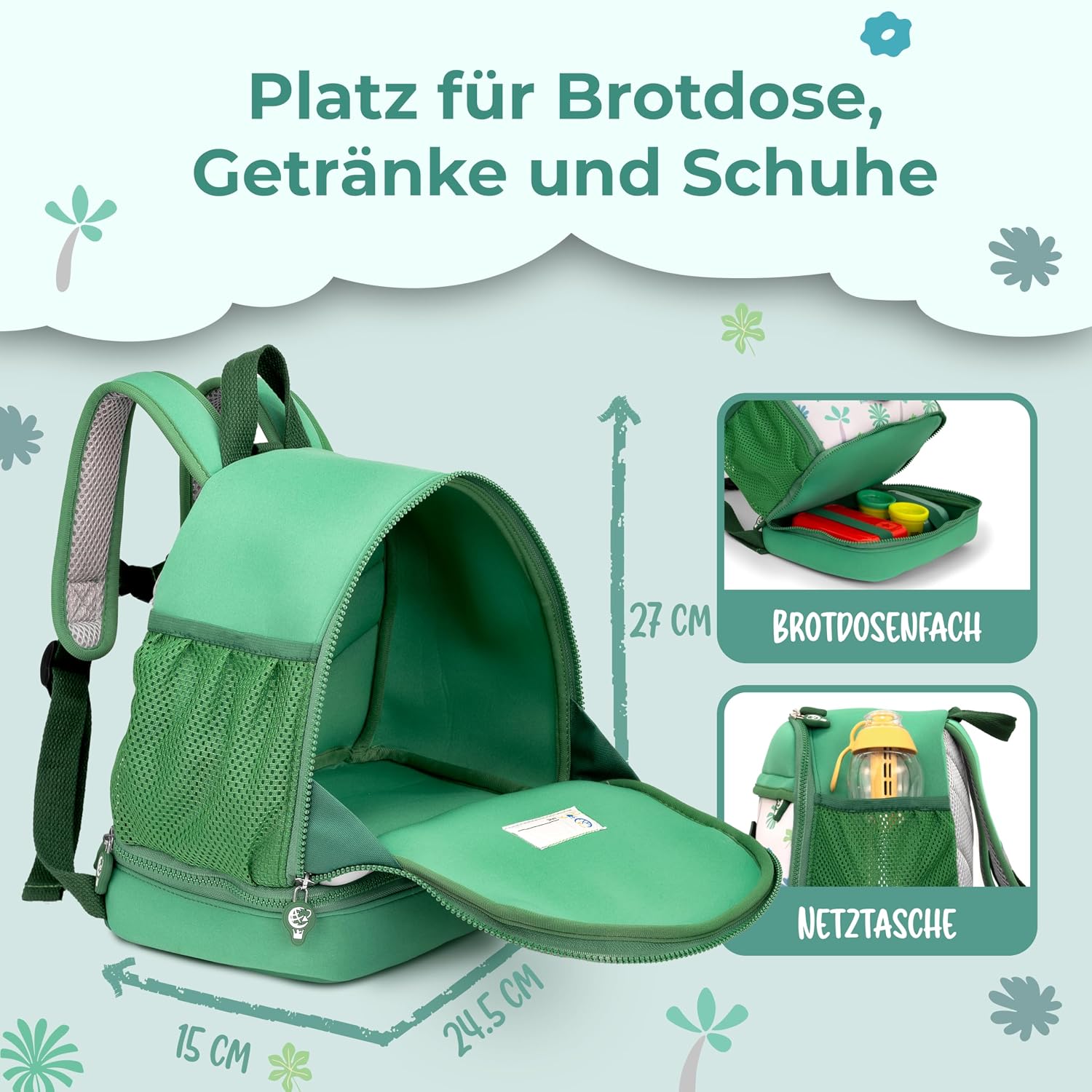 Thumbnail 3 de REISERACKER Kindergartenrucksack mit Brustgurt ab 2 Jahren, 6,5 l – Kinderrucksack für Kita & Kindergarten