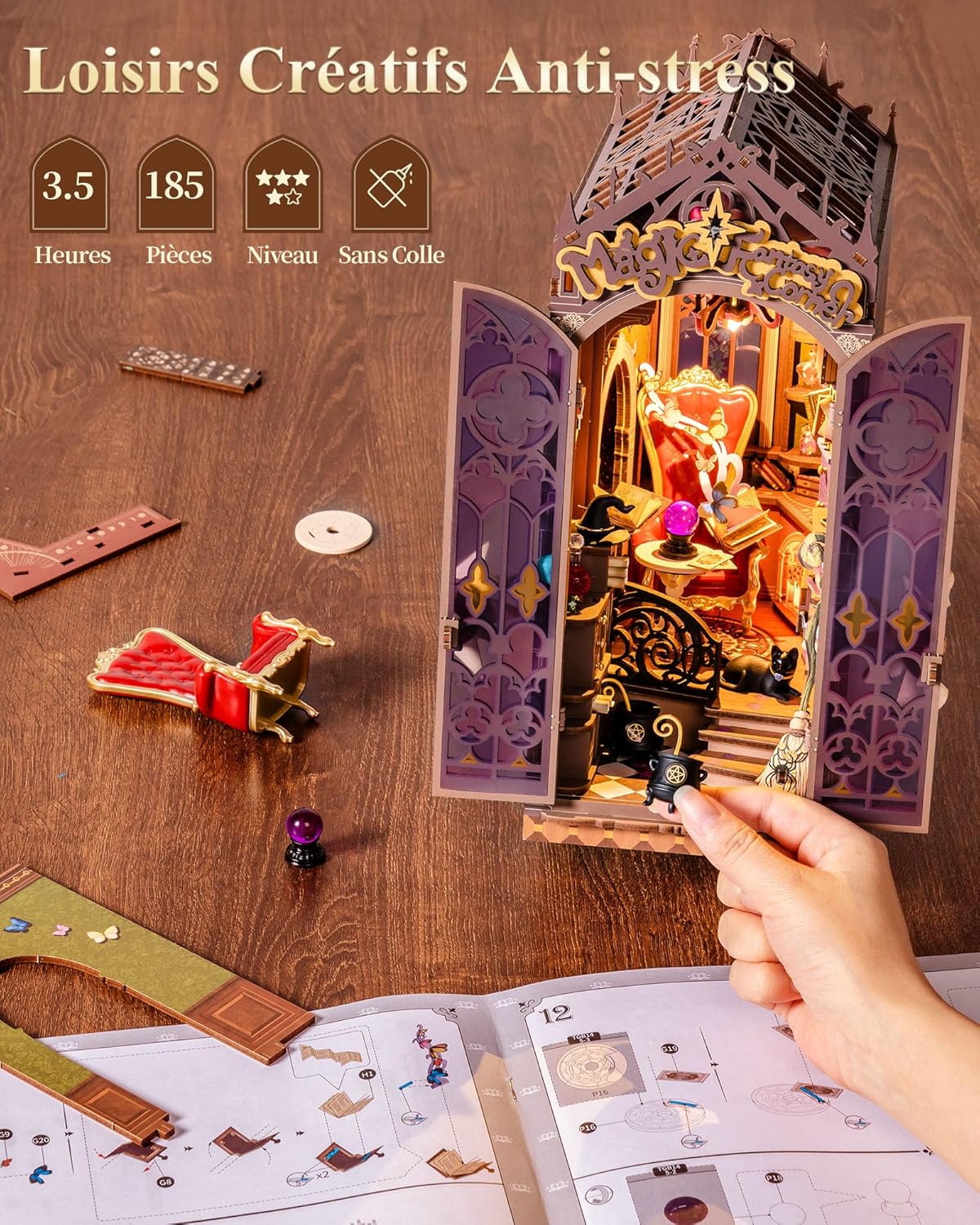 Thumbnail 6 de Rolife Book Nook Maquette DIY magique 📚