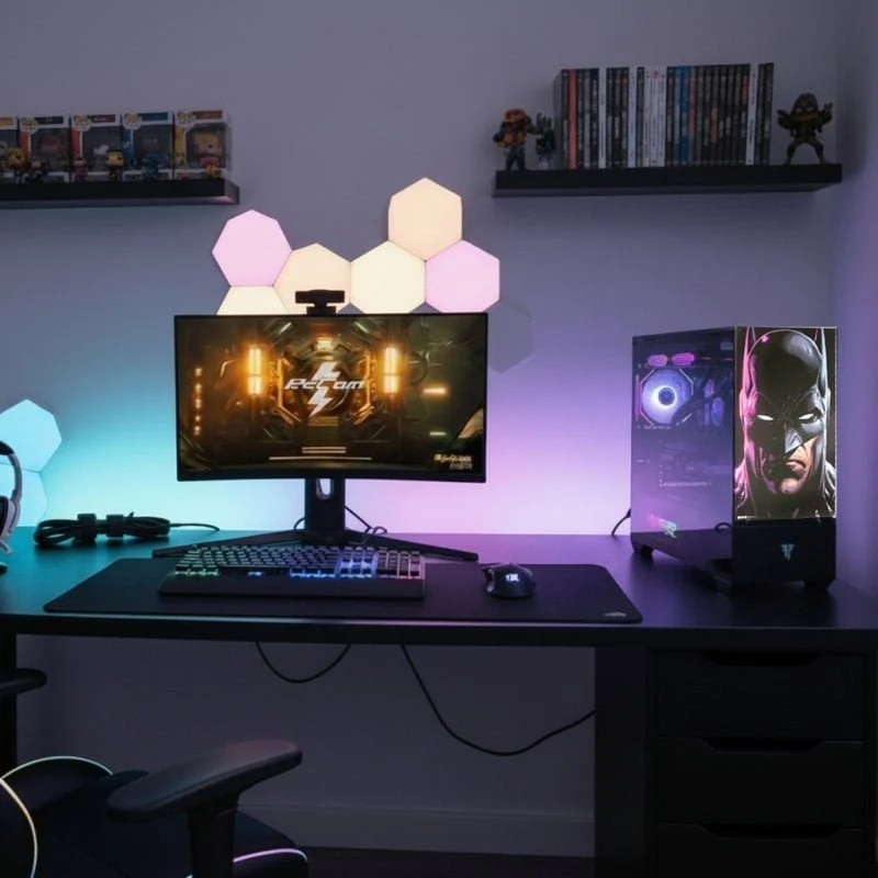 Detalle de PcCom Ready AMD Ryzen 7 5800X / 32GB / 1TB SSD / RTX 5060 Ti 16GB V2 Batman I Edition