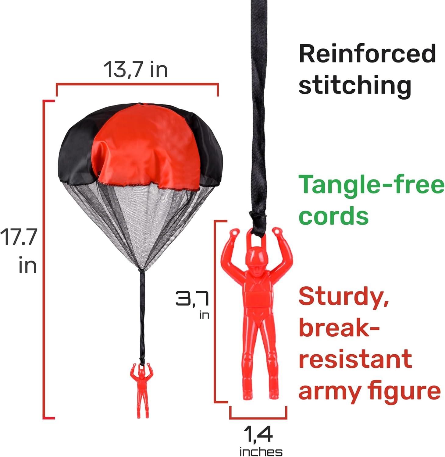 Detalle de NUTTY TOYS Parachute Toy for Kids 3–12