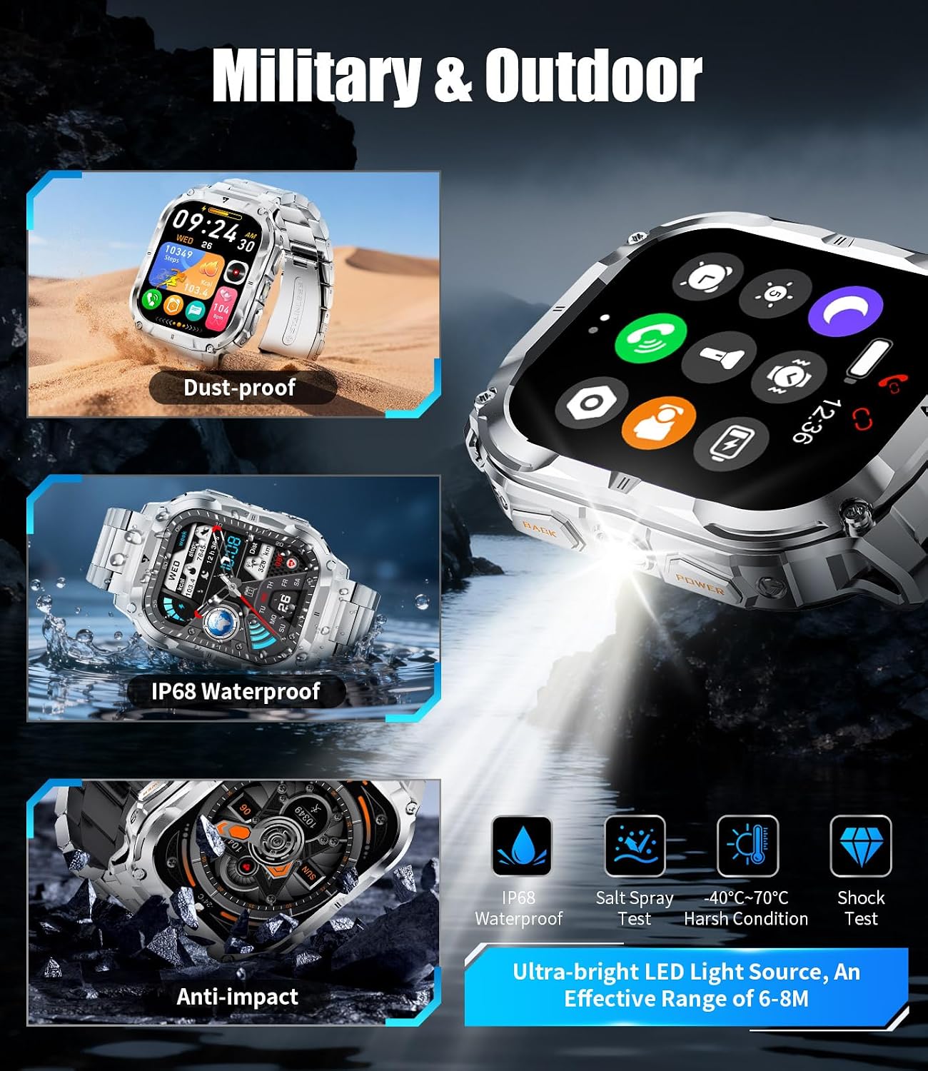 Detalle 2 de LIGE SMART EF22 Reloj 2.0" 1000mAh