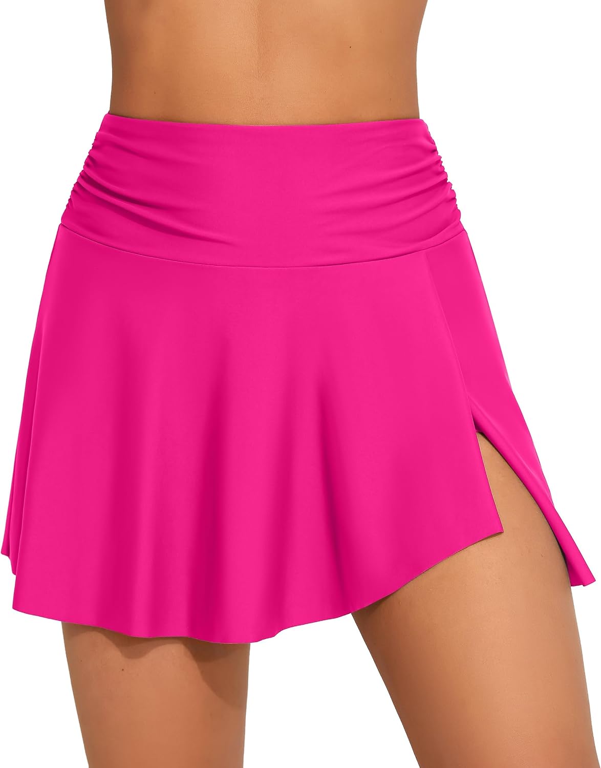 Thumbnail 6 de Charmo Women High Waist Swim Skirt with Liner and Side Pockets – Tummy Control Skort Bottom