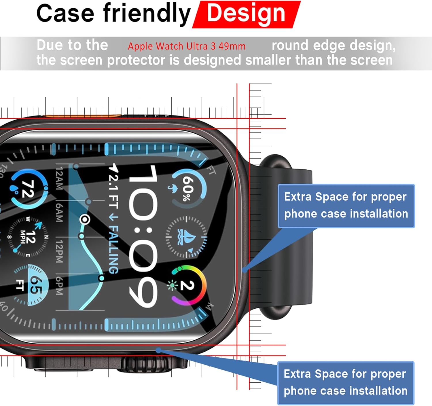 Thumbnail 6 de AOKUMA 6 Pack Soft TPU Screen Protector for Apple Watch Ultra 3 49mm