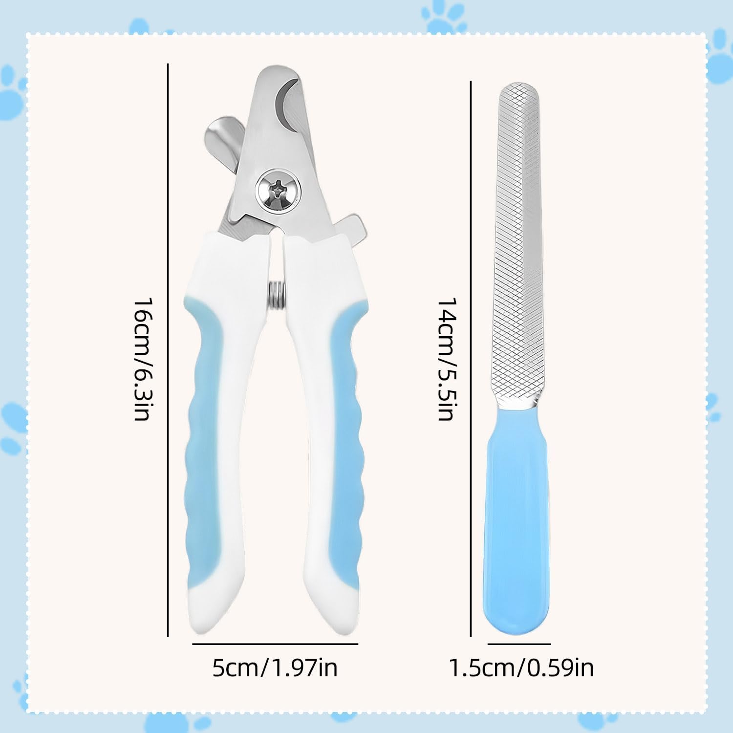 Thumbnail 6 de HWZENQZ Pet Nail Clippers With Nail File: Safety Lock, Protective Cover, and Universal Blade for All Dog Breeds