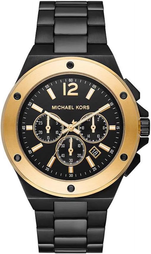 Thumbnail 5 de Michael Kors Lennox Homme – Chronographe Quartz au bracelet en Acier Inoxydable
