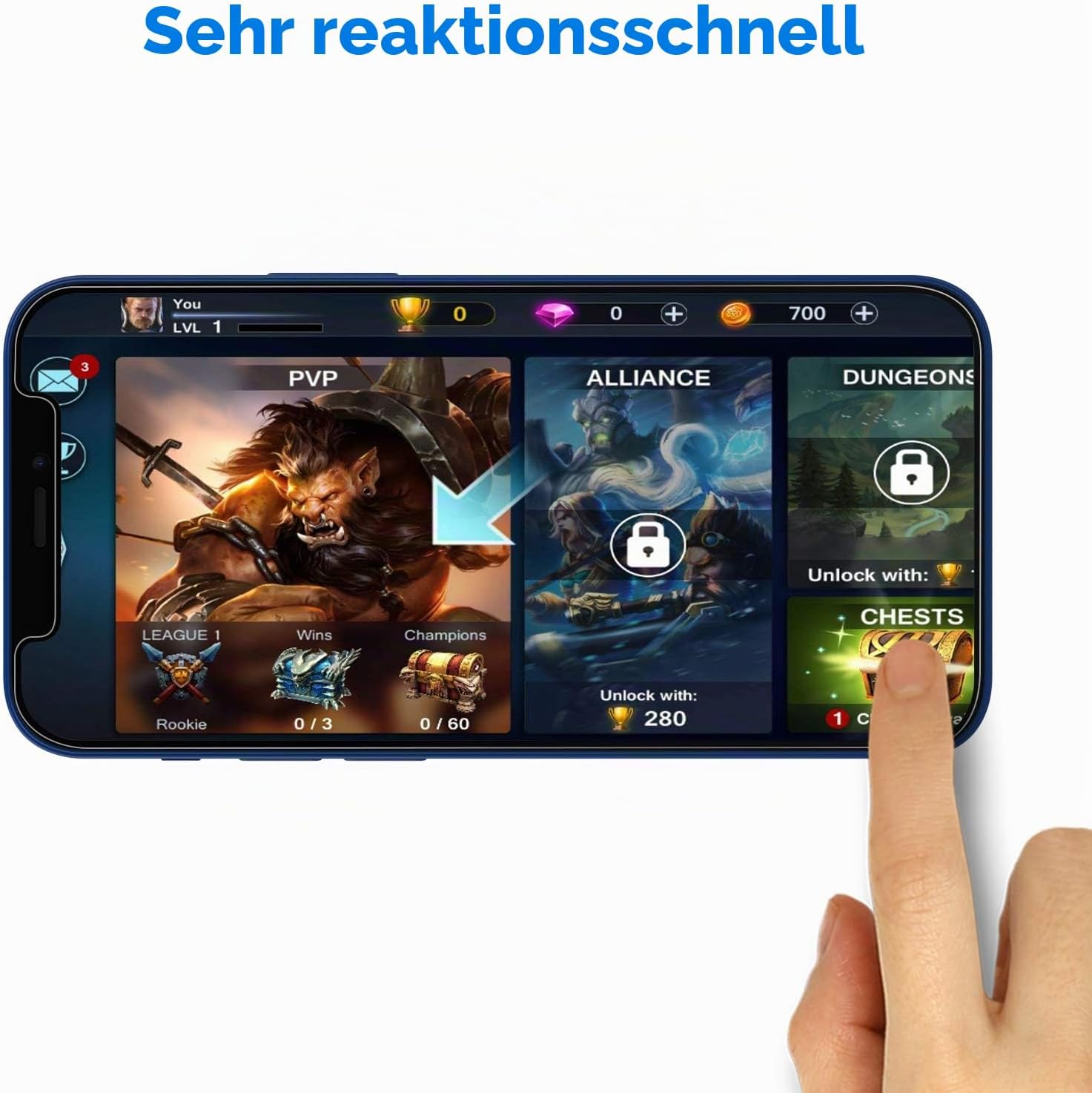 Thumbnail 4 de JETech Schutzfolie iPhone 12/12 Pro 6,1 Zoll 3er Pack