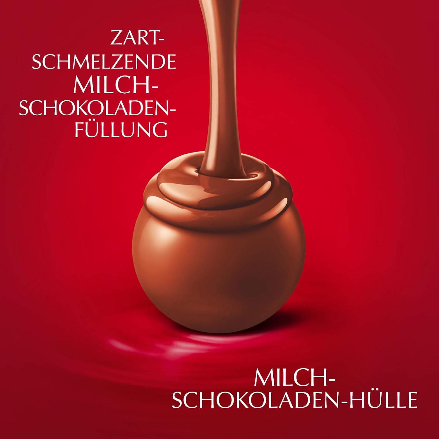 Detalle de Lindt LINDOR Milchschokolade 2 kg, 155 Kugeln