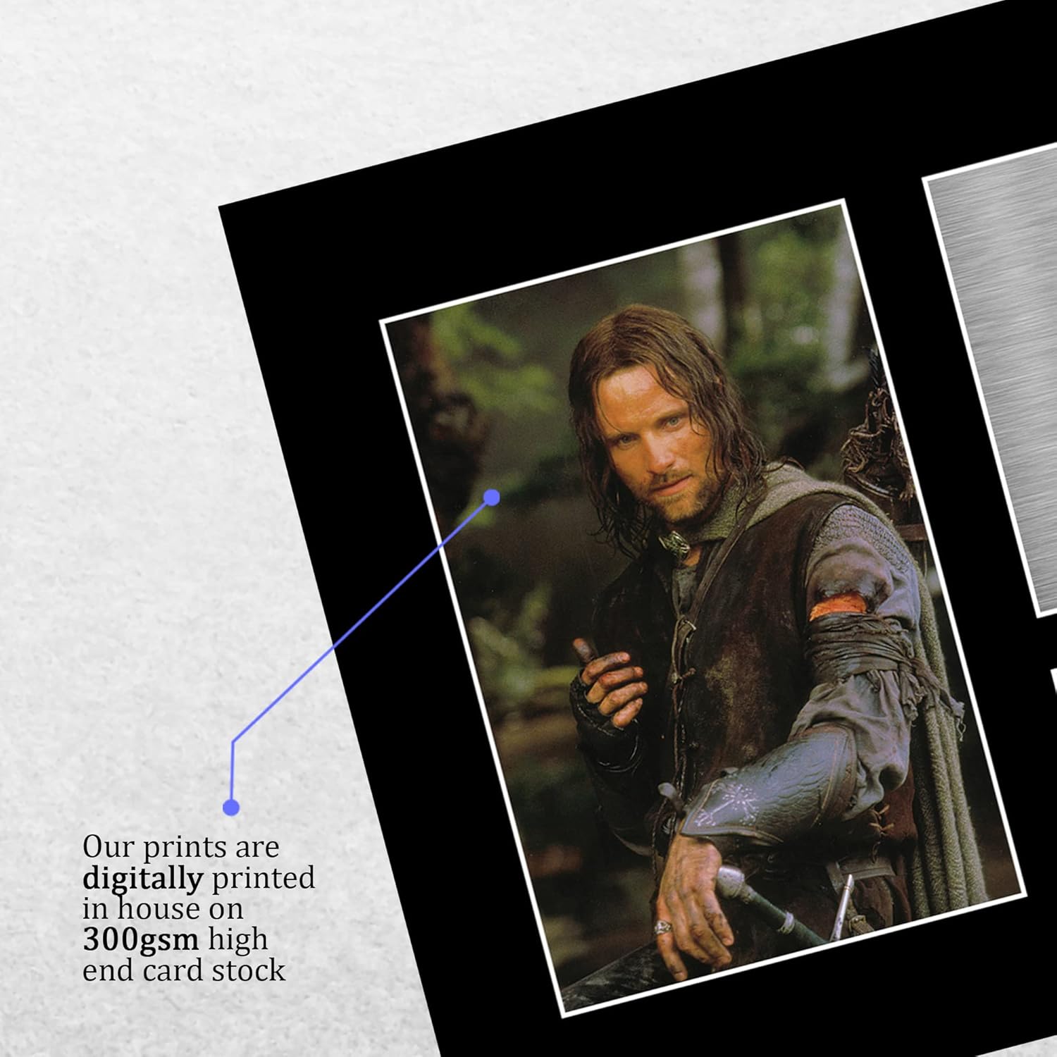 Thumbnail 3 de HWC Trading A4 Viggo Mortensen Lord of the Rings Aragorn signed autograph picture (A4) for movie memorabilia fans