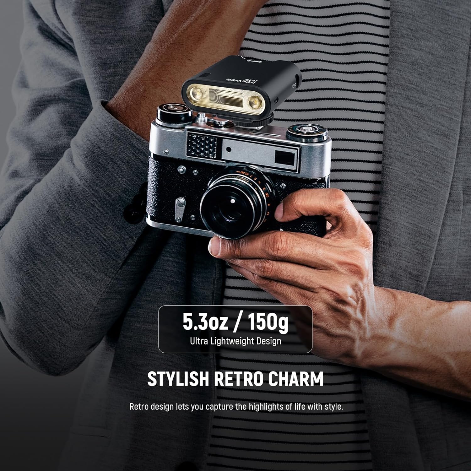 Detalle 2 de NEEWER Flash Caméra Z160 SE 20 Ws GN15 6000 ± 200K Speedlight — mode manuel & déclenchement S1/S2