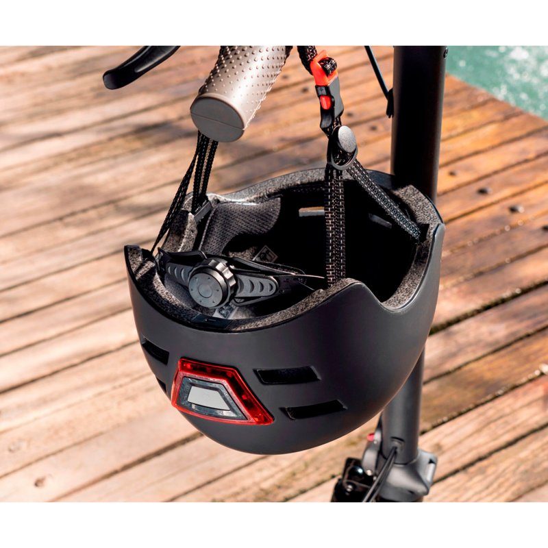 Thumbnail 3 de Youin Casco con Luz LED Negro, Talla M (54-57 cm) para patinete o bicicleta eléctrica