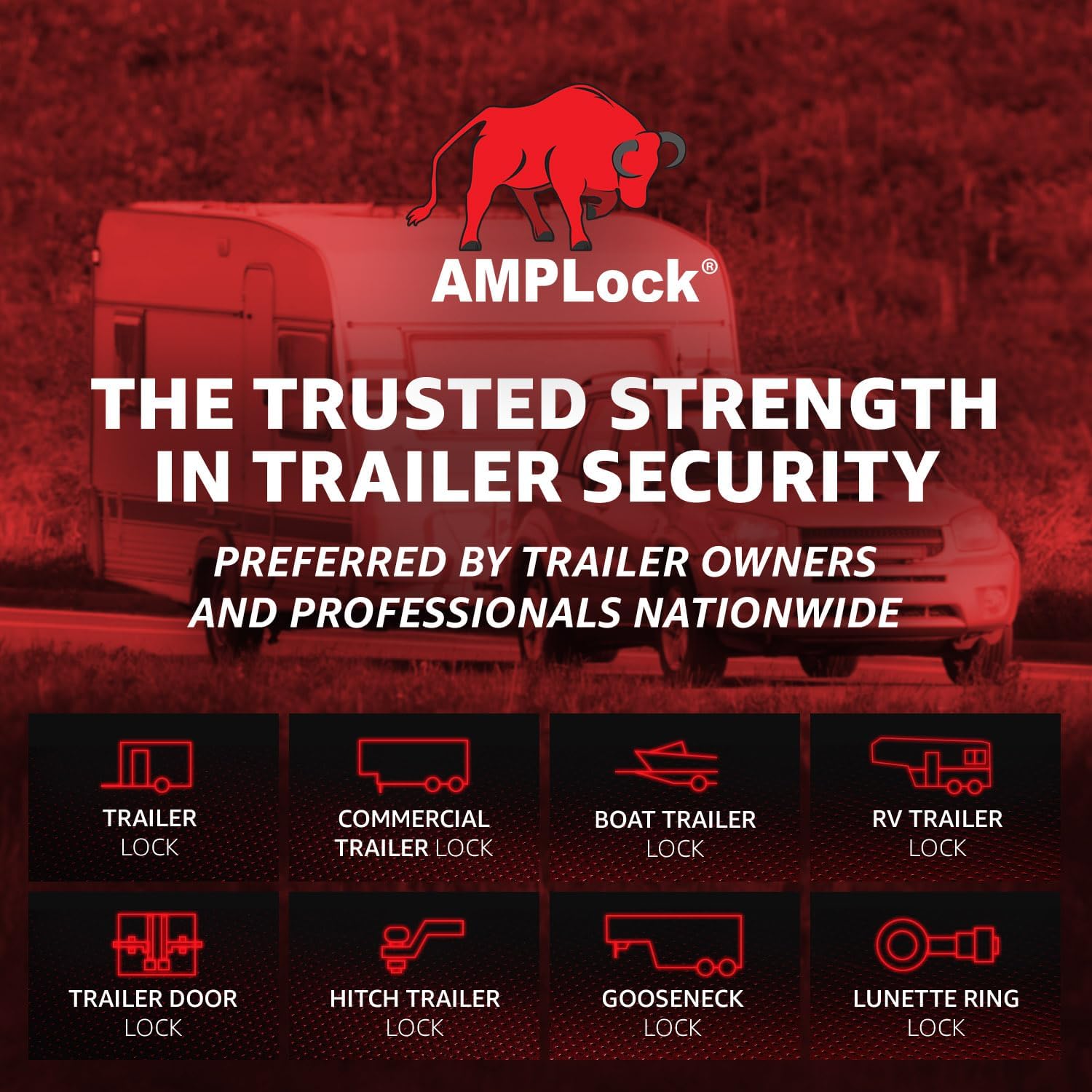 Thumbnail 6 de AMPLOCK U-BRP2516 Trailer Coupler Lock 2-5/16" 🔒