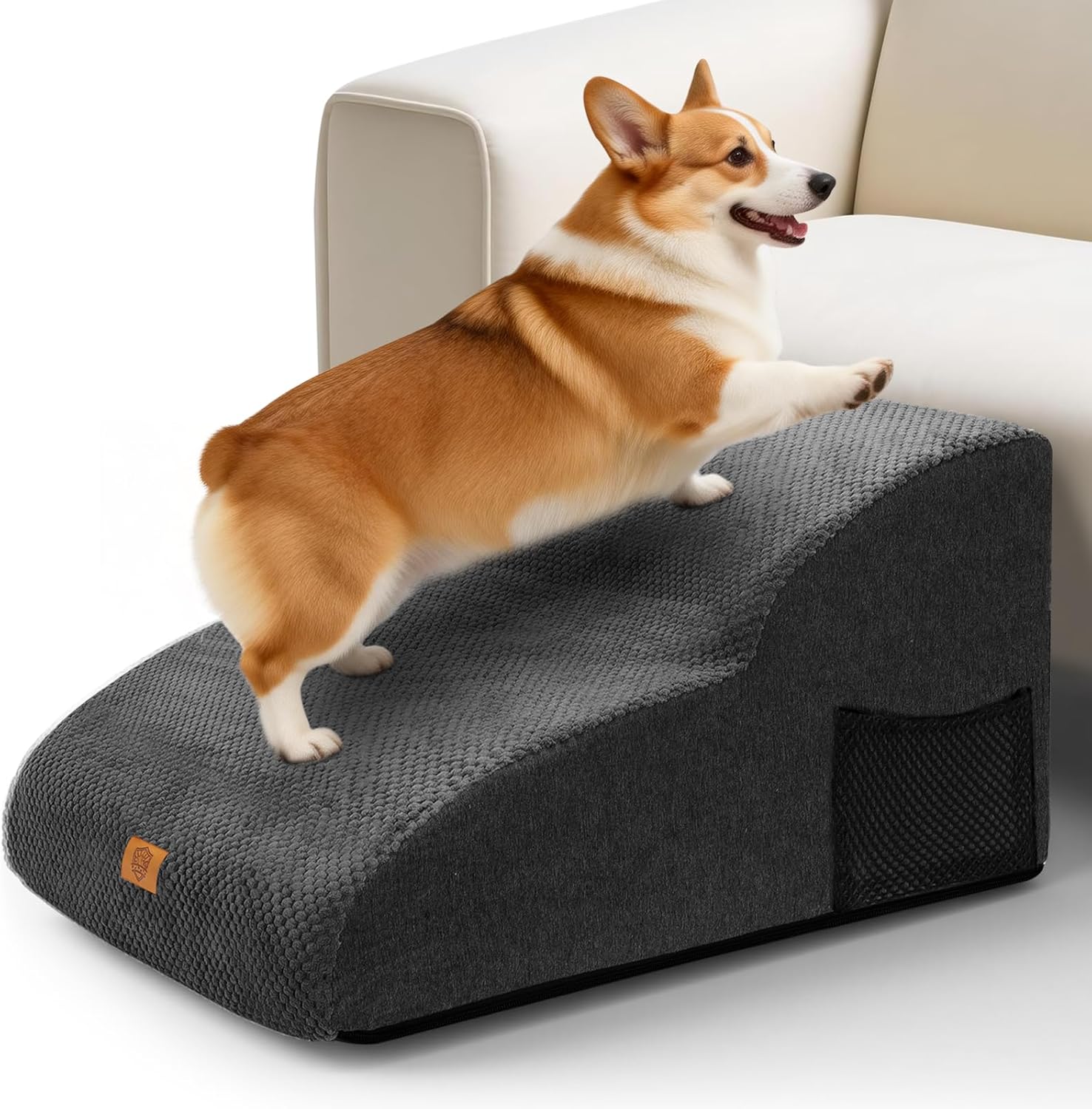 Pawchop Dog Ramp for Sofa: 2-Step Waterproof Dog Steps (55 x 40 x 30 cm)