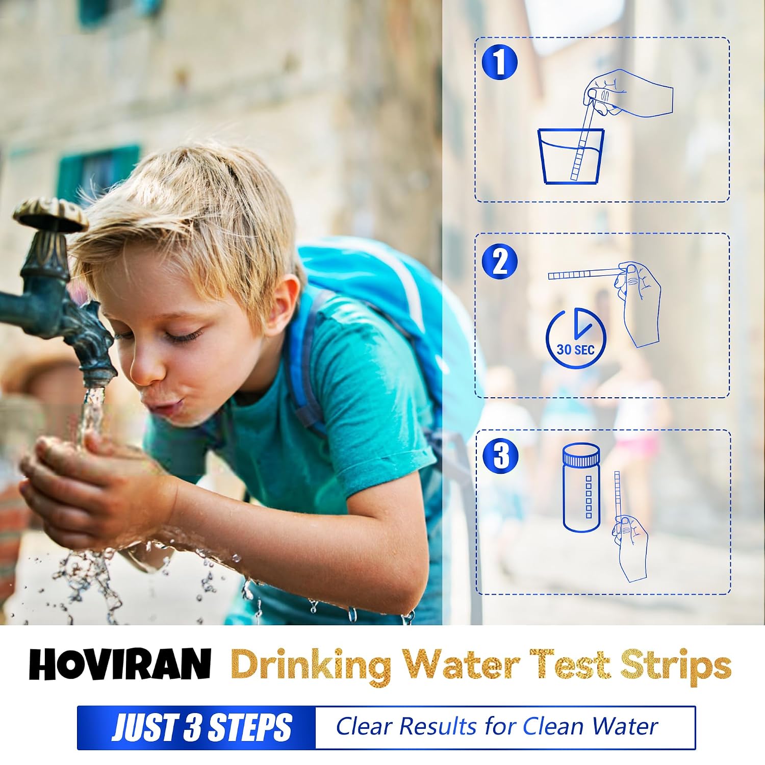 Thumbnail 3 de Water Testing Kits for Drinking Water – 18‑in‑1 125‑Strip Home Test Kit