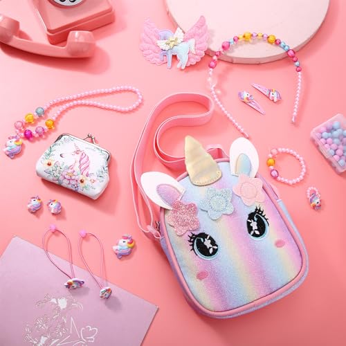 Thumbnail 6 de Yamitora Einhorn-Handtasche & Schmuck Set für Mädchen – Verspieltes Einhorn-Geschenk für 2–6 Jahre