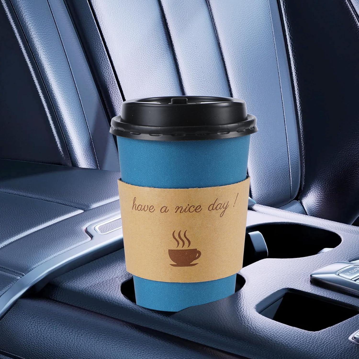 Thumbnail 5 de Clawsoff 16 oz Disposable Coffee Cups Navy