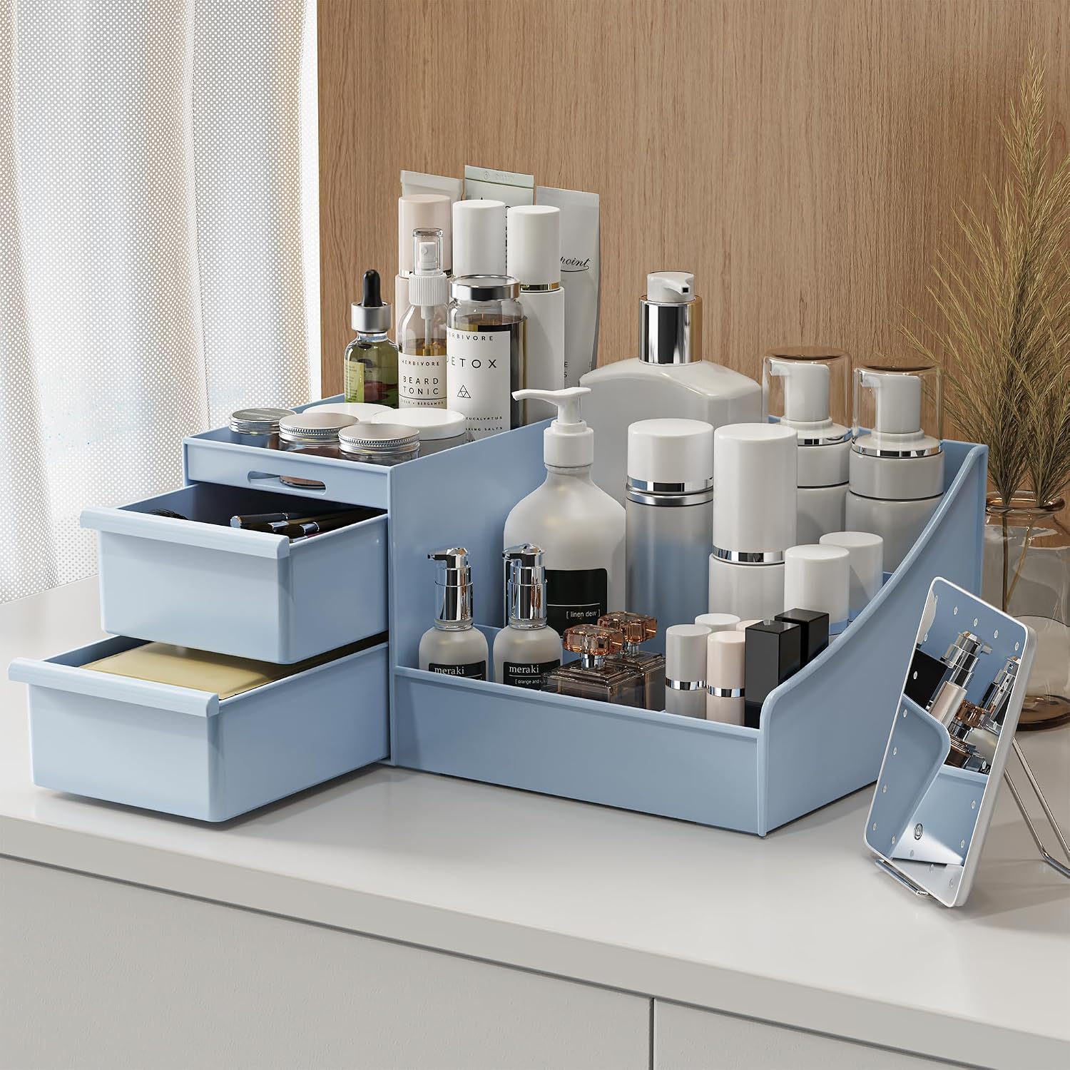 Detalle 2 de DancesCat Kosmetik Organizer Blau