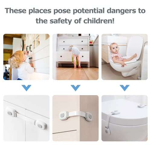 Detalle de BillyBath Bloc Porte Sécurité Bébé 6 Pièces – Système Double Verrouillage et Fixation Adhésive pour Armoires, Tiroirs et Réfrigérateurs