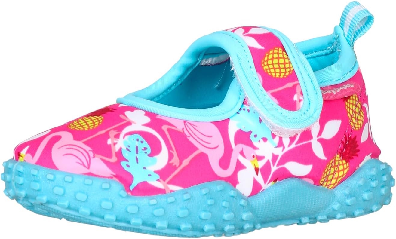 Detalle 2 de Playshoes Unisex Kinder Aquaschuhe – Netzobermaterial, flacher Absatz, Normalweite