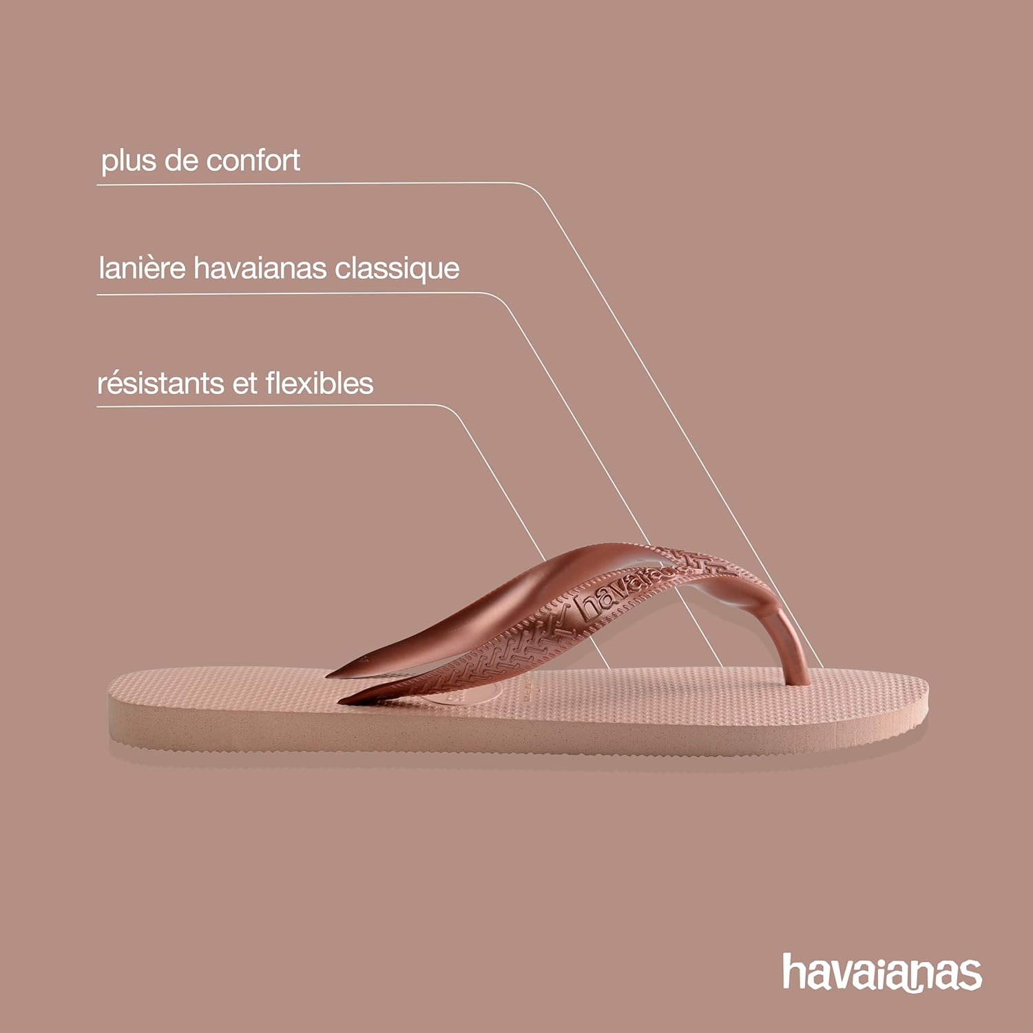 Thumbnail 3 de Havaianas Top Tiras – tongs confortables pour femme, légères et antidérapantes