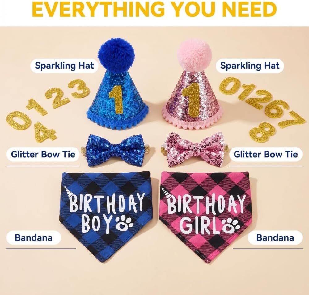 Thumbnail 2 de MAJIAYU Dog Birthday Outfit, Blue