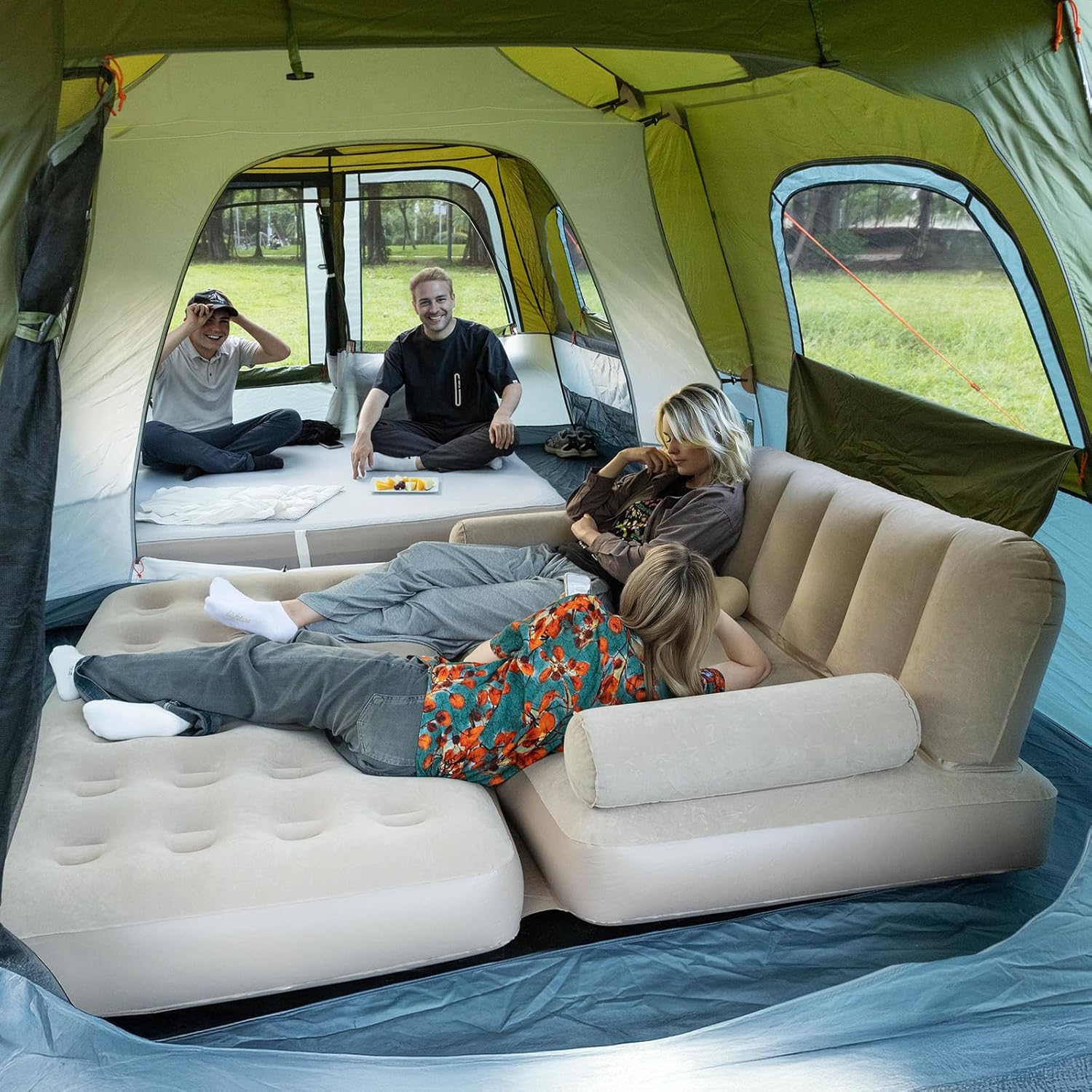 Thumbnail 6 de Night Cat Pop Up Family Tent for 8 – Waterproof 2-Bedroom Cabin Tent