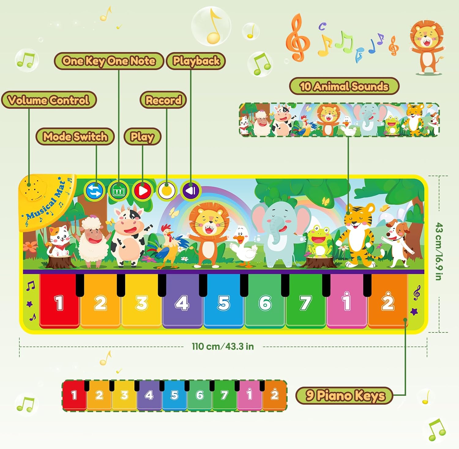 Thumbnail 1 de WEARXI Musikmatte für Babys ab 1 Jahr