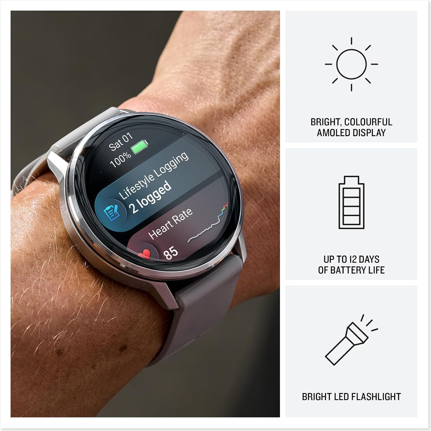 Detalle 1 de Garmin Venu 4 45mm GPS Smartwatch